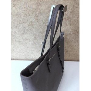 [NEW] MICHAEL KORS 30T5STVT2L JET SET TRAVEL MEDIUM SAFFIANO LEATHER TOP-ZIP TOTE